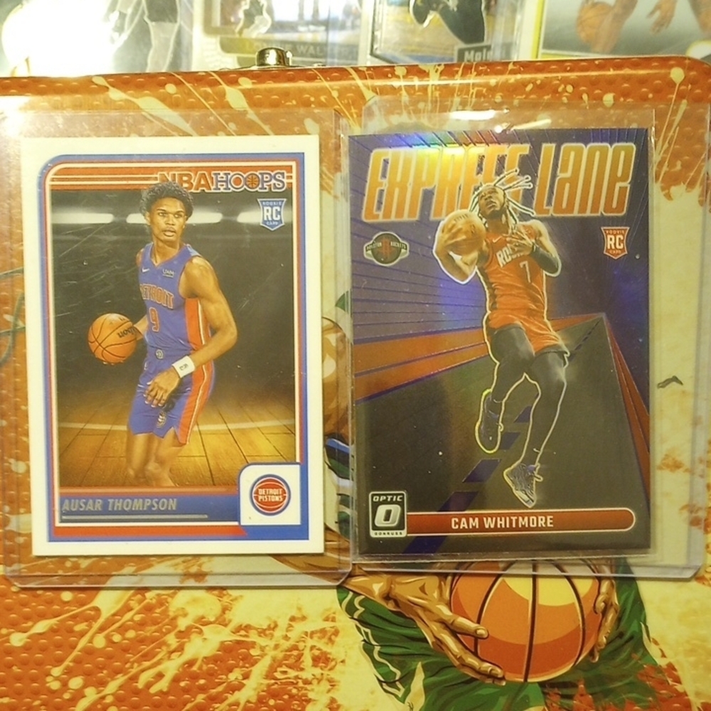 COPY - NBA Hoops and Optic Rookie Cards - Ausar Thompson and Cam Whitmore